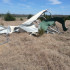The Anderson family's barn was heavily mangled after the tornado.