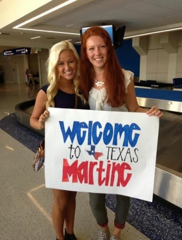 Senior Summer Mackey was quite excited to welcome her new housemate when she first arrived in America.