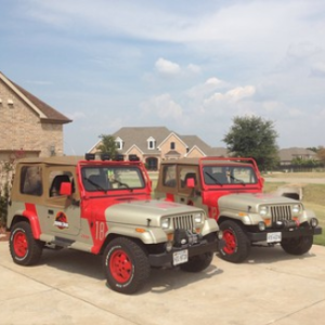 Jared and his dad have restored two jeeps so far. 