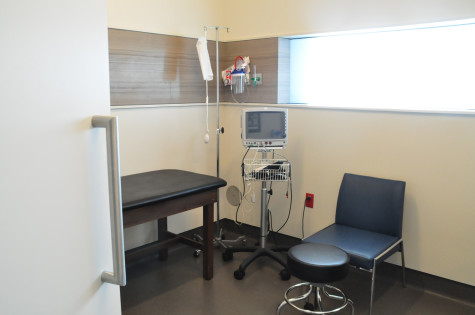 “These are our specialty rooms: ENT (Ear, Nose, Throat), Orthopedics, and just a basic exam room,” Emerson said. “These rooms are a little more like a traditional hospital room, but not a full fledged hospital room. They are for a little more intensive care and offer more to the patient for what they might need.”