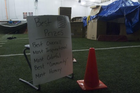  Students from all grade levels brought cardboard boxes into the indoor facility to raise awareness for homelessness.  This was the annual Cardboard Box City organized by the Lovejoy Key Club. 