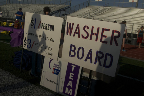 During Relay for Life, teams had their own fundraisers to raise money on Friday, April 11, 2014.