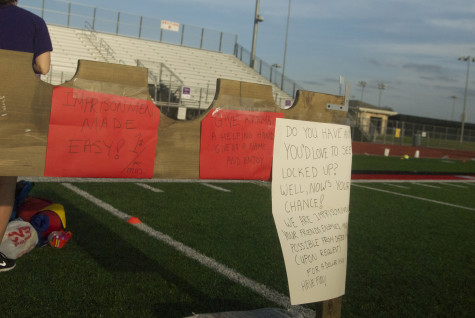 Soccer girls had their own medieval way if fundraising on Friday, April 11, 2014.