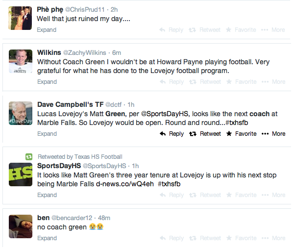 Social media reaction to Green's resignation – The Red Ledger